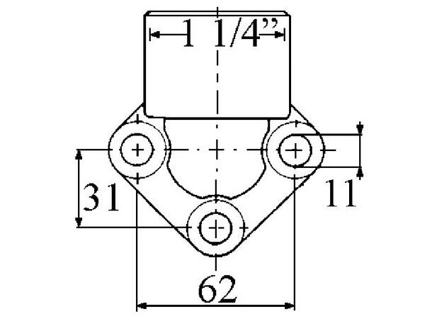 Portflens 90 gr. 1 1/4"x62 RPA 3,5/114/AM
